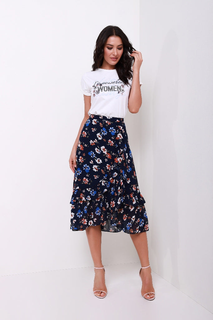 Chiffon Floral Skirt - Femi9 EG