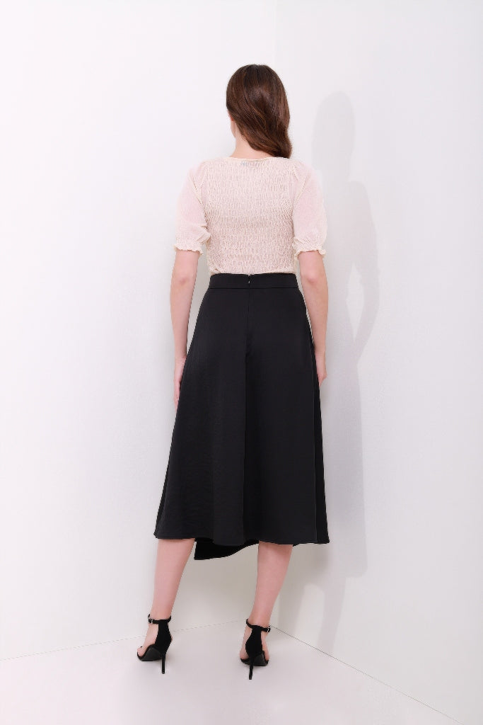 Ruched Midi Sleeves Top - Femi9 EG