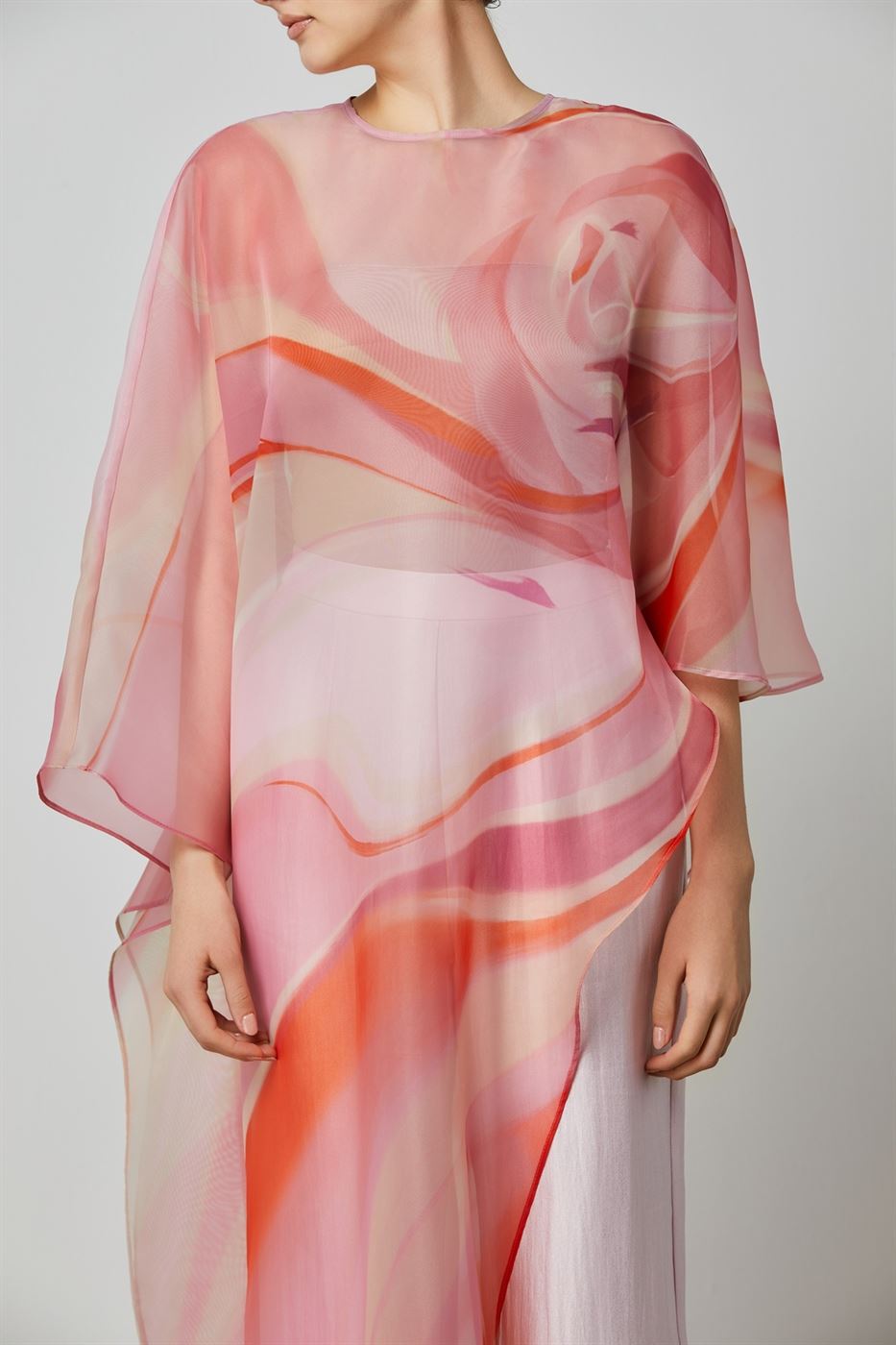 Printed Organza Top - Femi9 EG