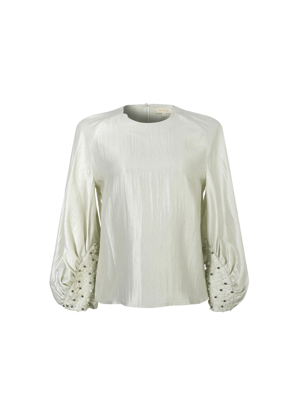 Embellished Cuffs Blouse - Femi9 EG