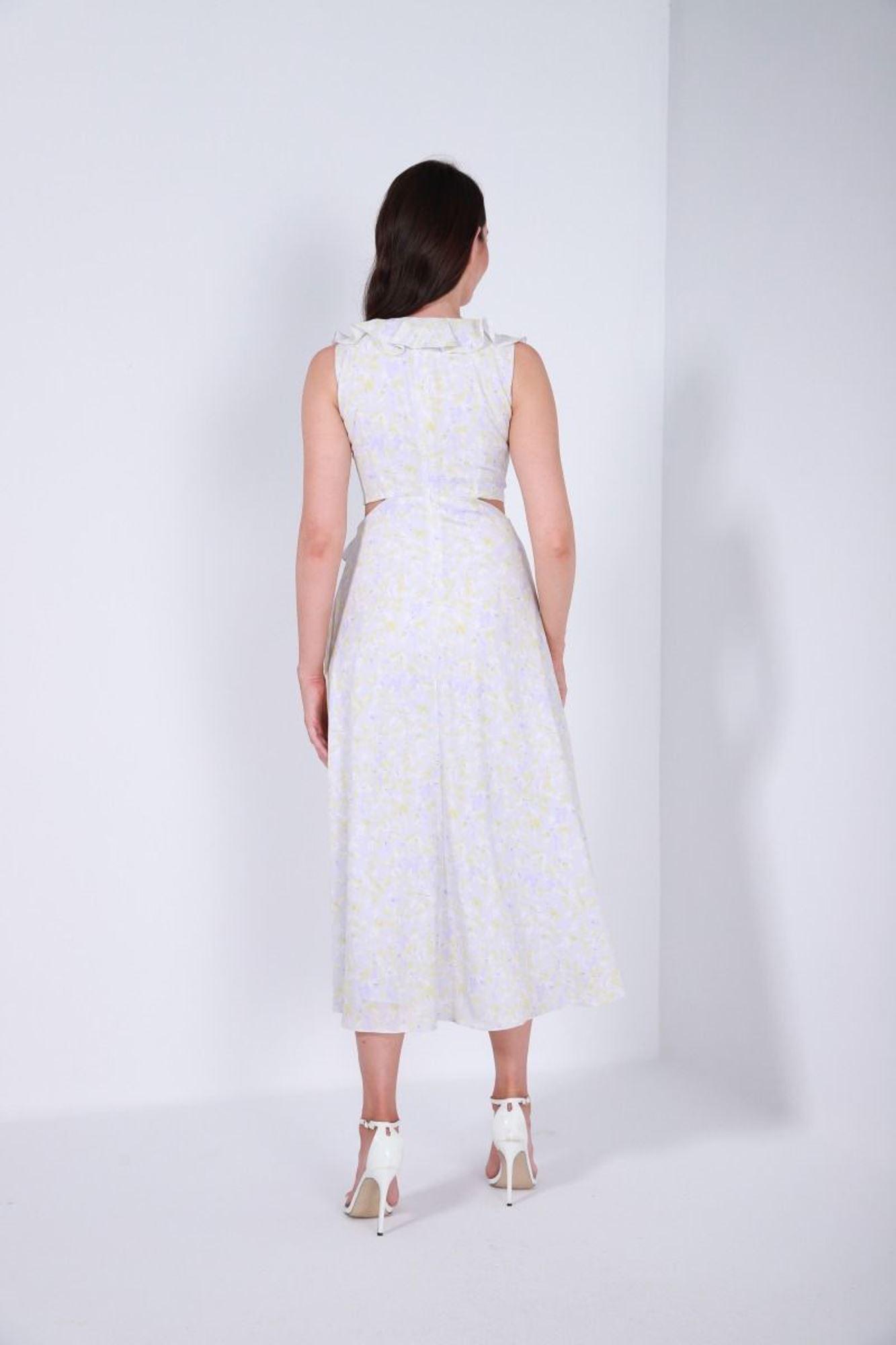Maxi Ruffle Waist Dress - Femi9 EG