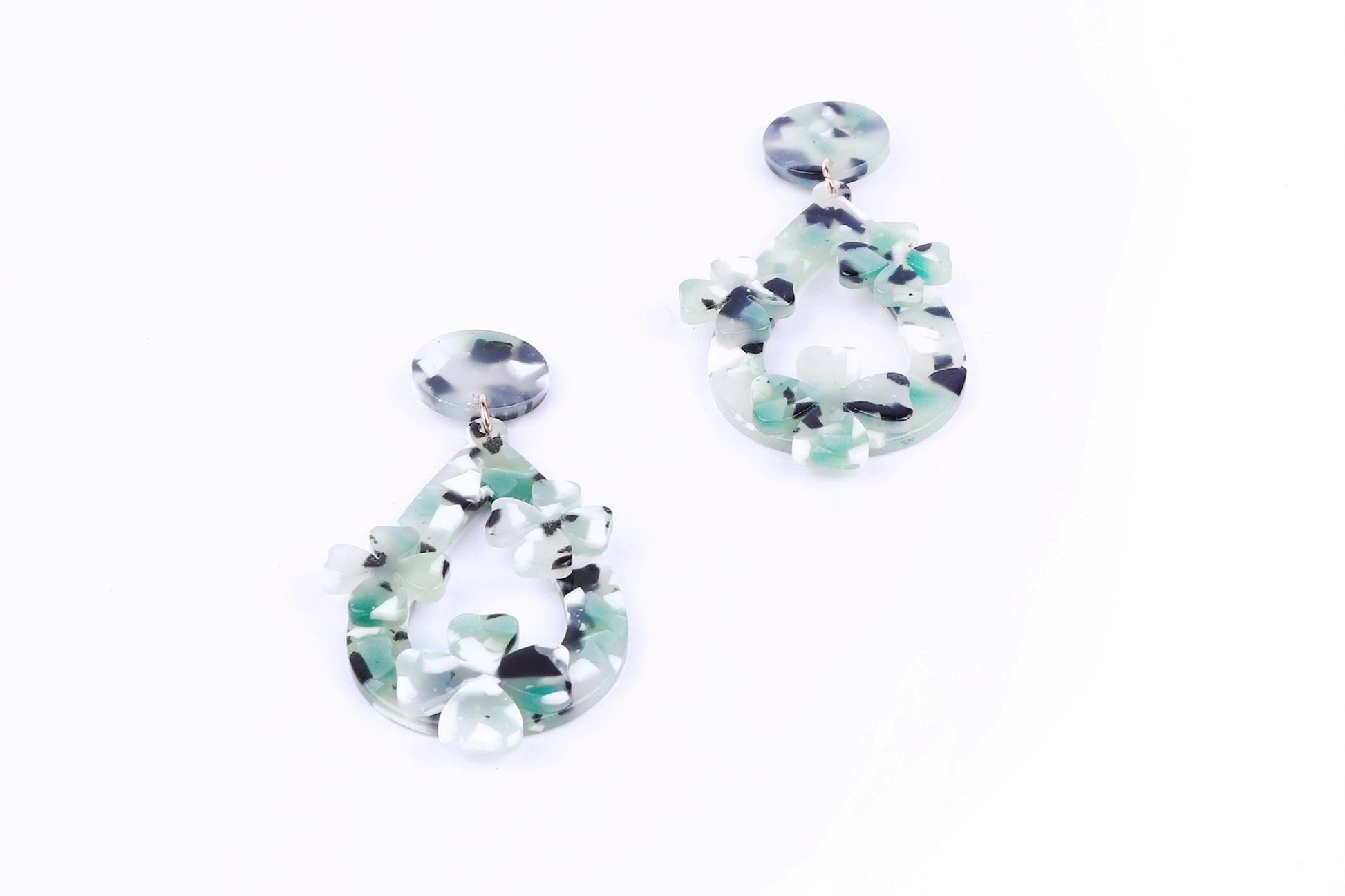 Embellished Drop Earrings - Femi9 EG
