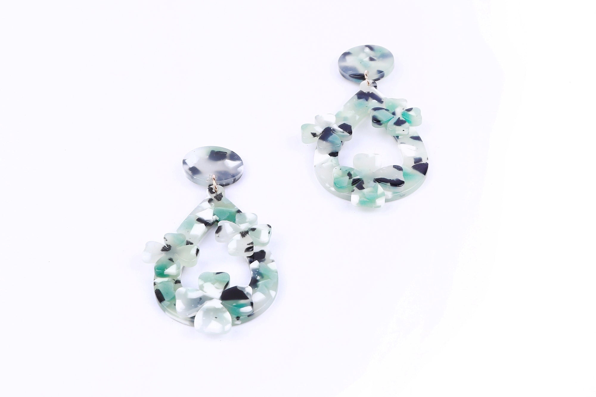 Embellished Drop Earrings - Femi9 EG
