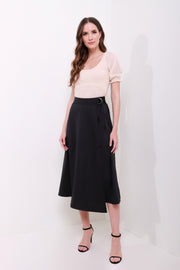Asymmetric Satin Skirt - Femi9 EG