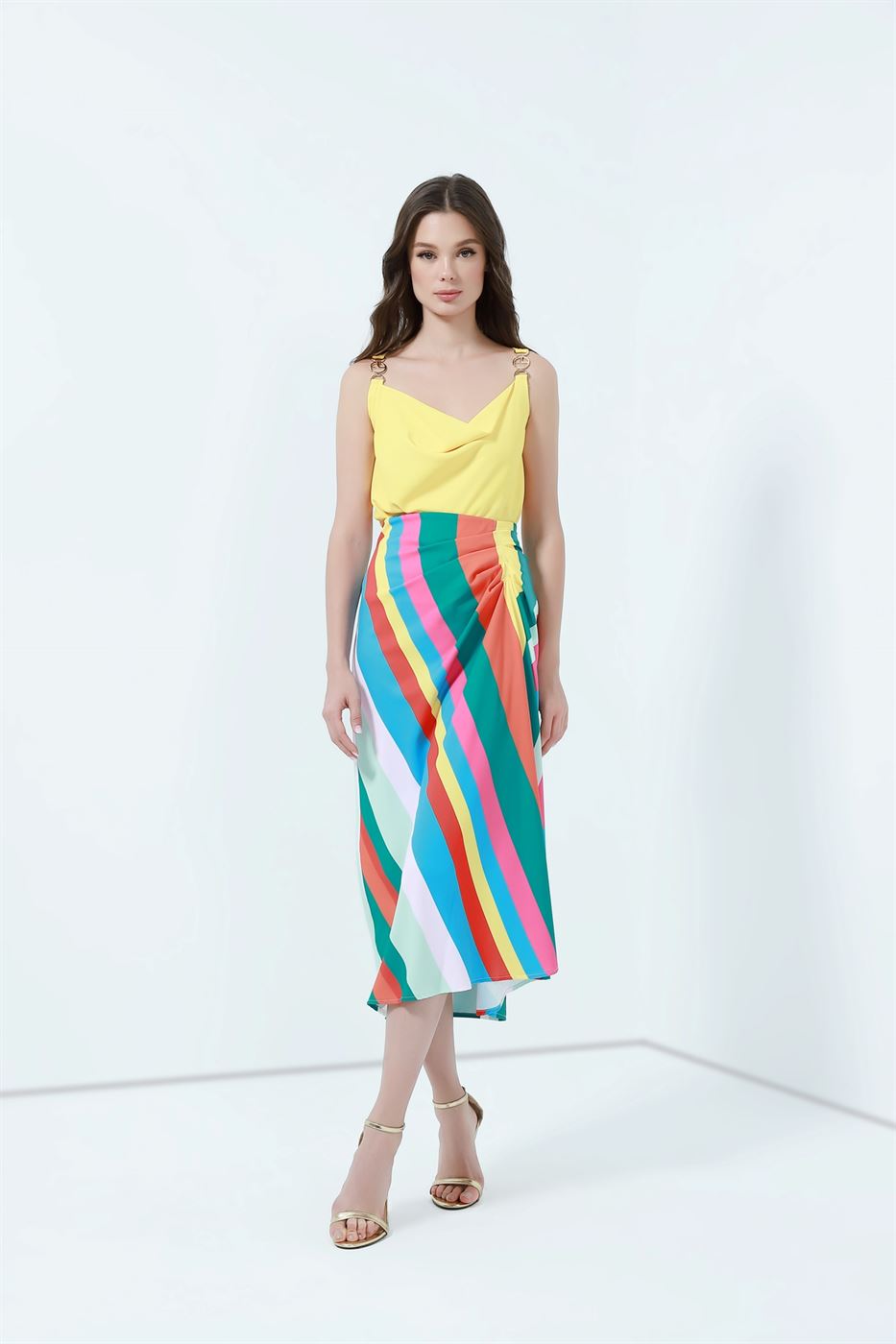 Printed Pencil Skirt - Femi9 EG