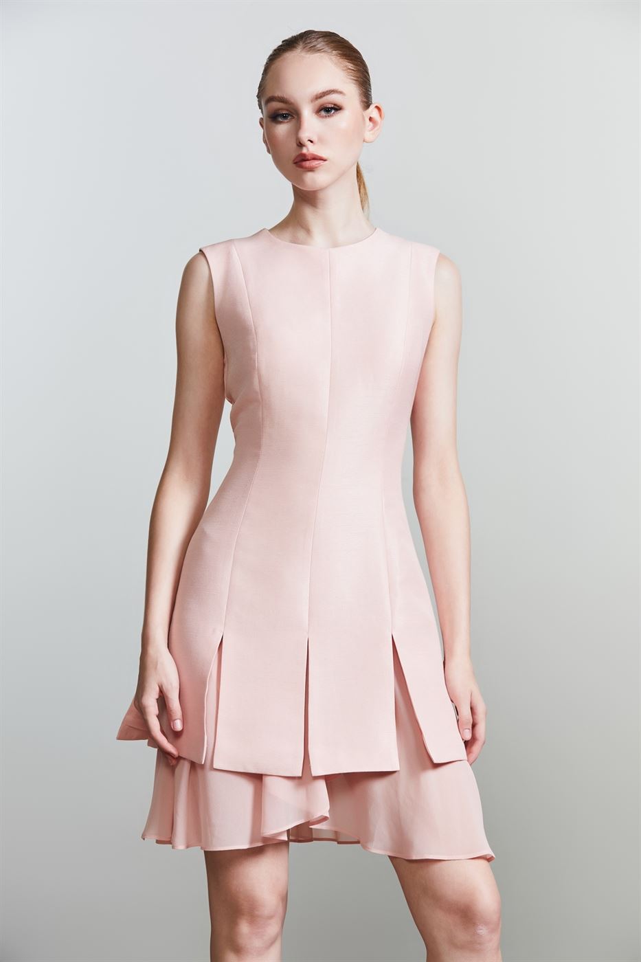 Chiffon Layer Hem Dress - Femi9 EG