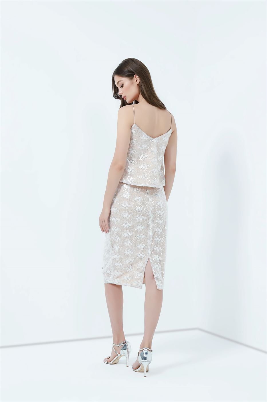 Sequin Pencil Skirt - Femi9 EG