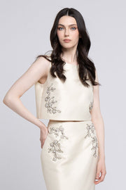 Embellished Cropped Top - Femi9 EG