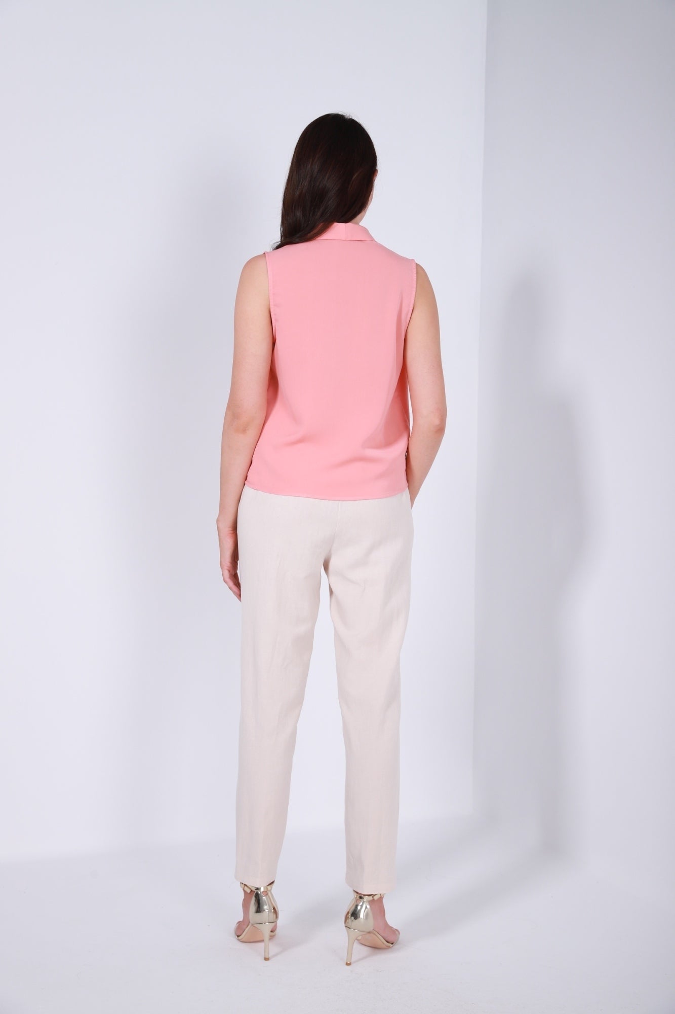 High Waist Linen Pants - Femi9 EG