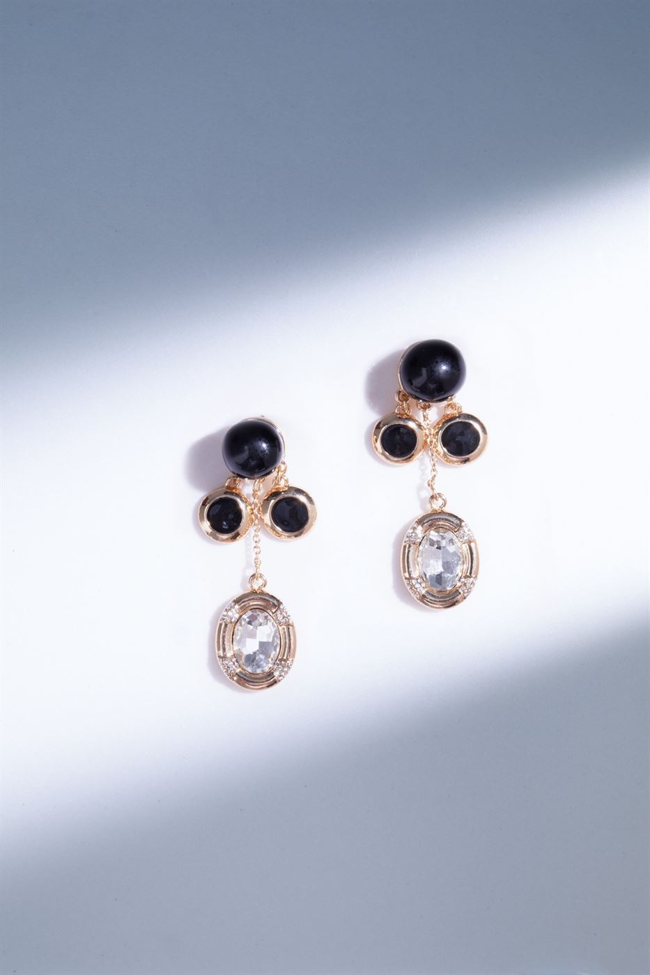 Faux Crystals Drop Earrings - Femi9 EG