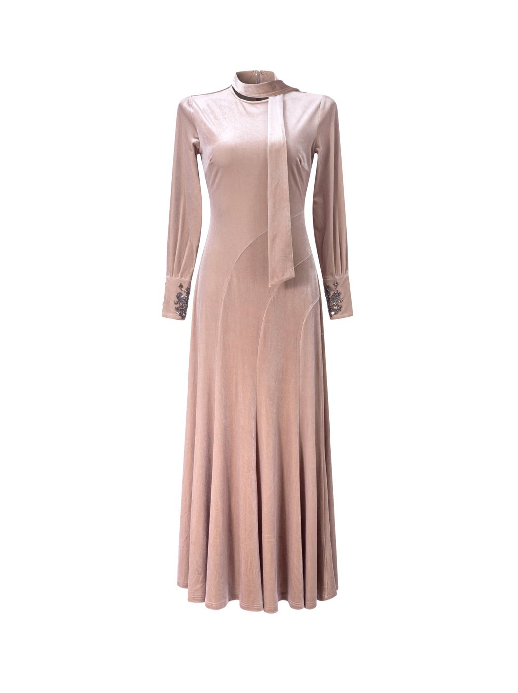 Collared Velvet Dress - Femi9 EG