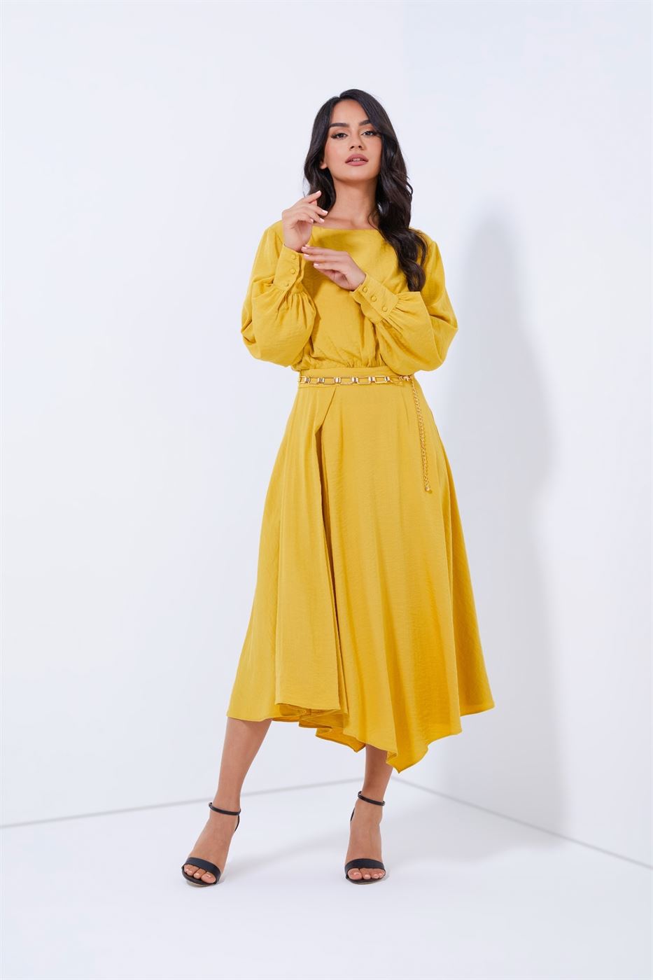 Asymmetrical Hem Dress - Femi9 EG