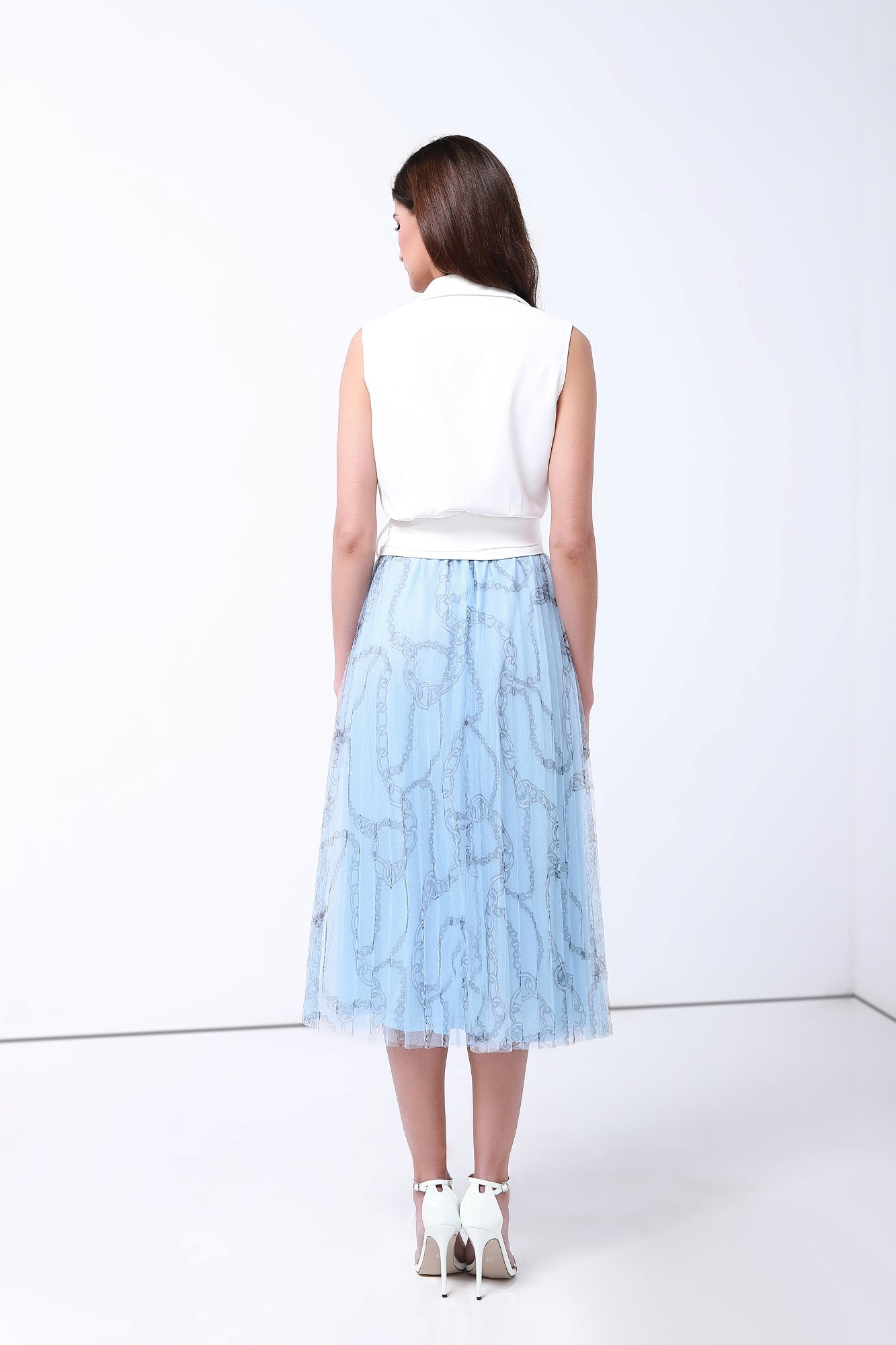 Printed Mesh Skirt - Femi9 EG