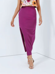 Pencil Skirt With Side Opening - Femi9 EG