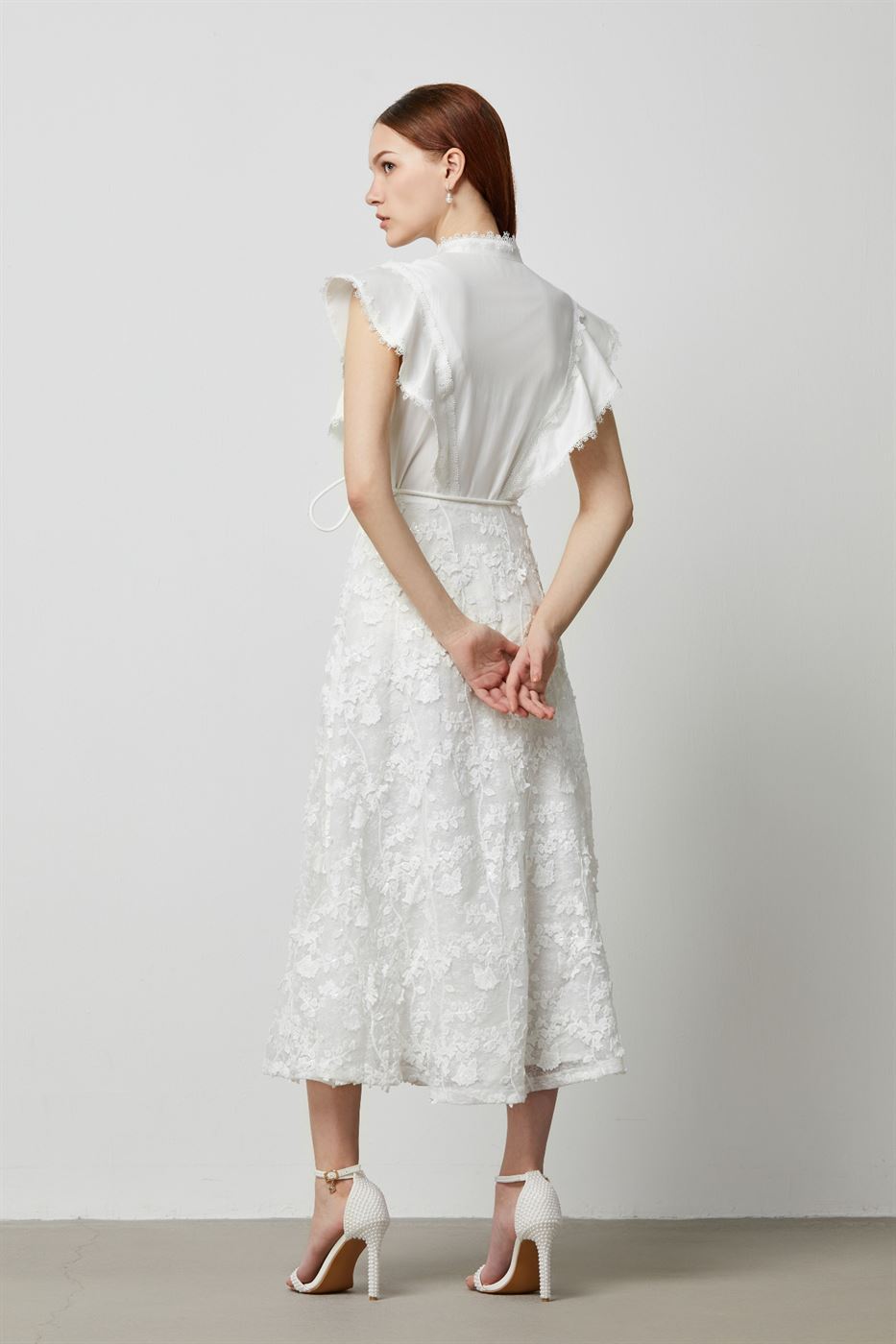 Statement Cape Sleeves Dress - Femi9 EG