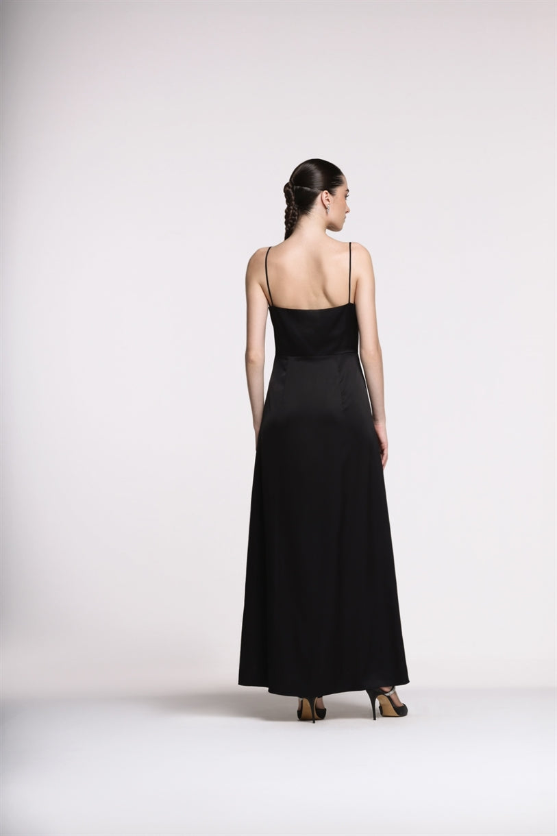 Embellished Brooch Dress - Femi9 EG