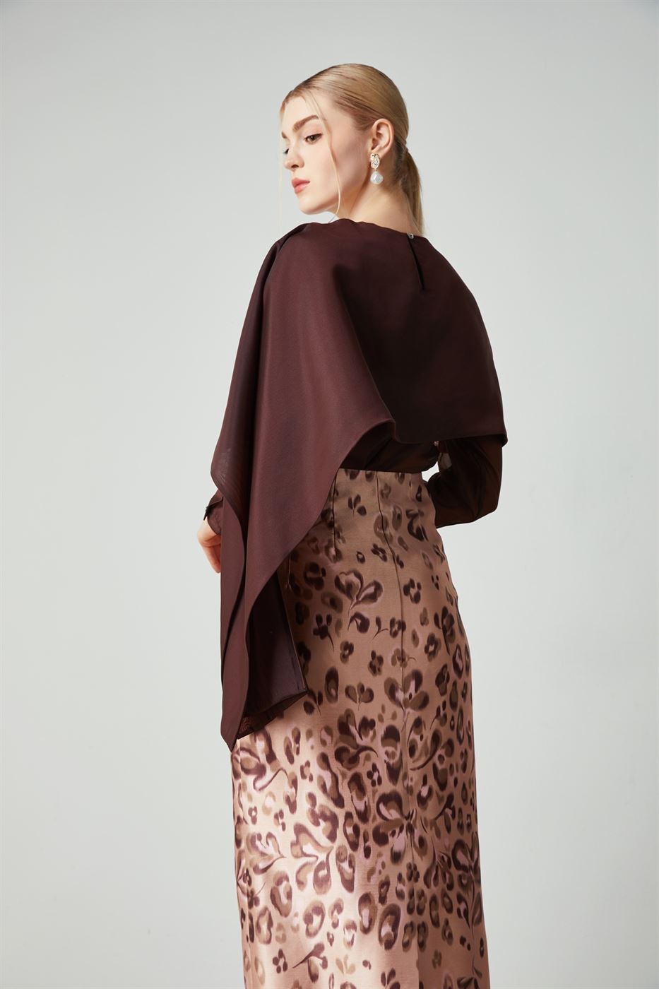 Embellished Cape Top - Femi9 EG