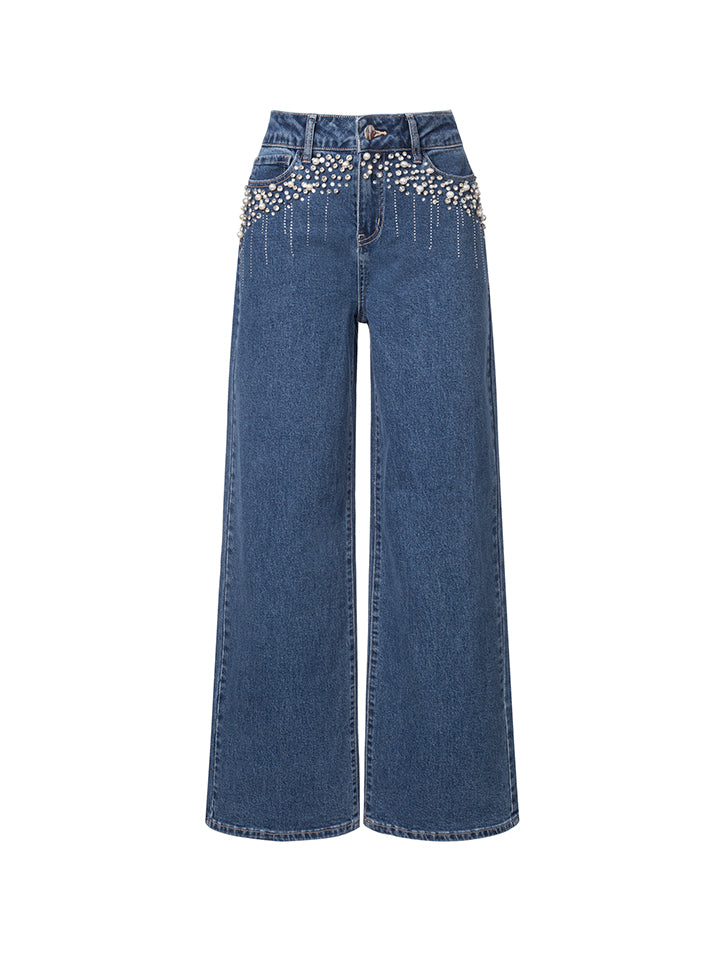 High Waist Straight Jeans - Femi9 EG