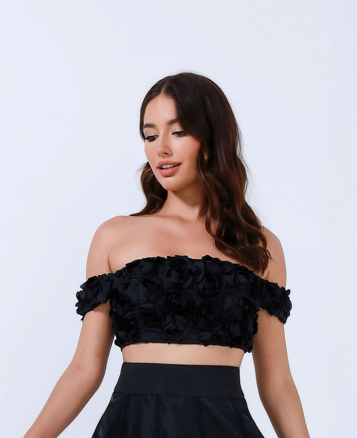 Off Shoulder Crop Top - Femi9 EG