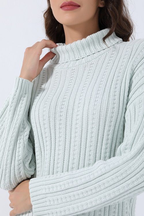 Cable Way Short Jumper Pullover - Femi9 EG
