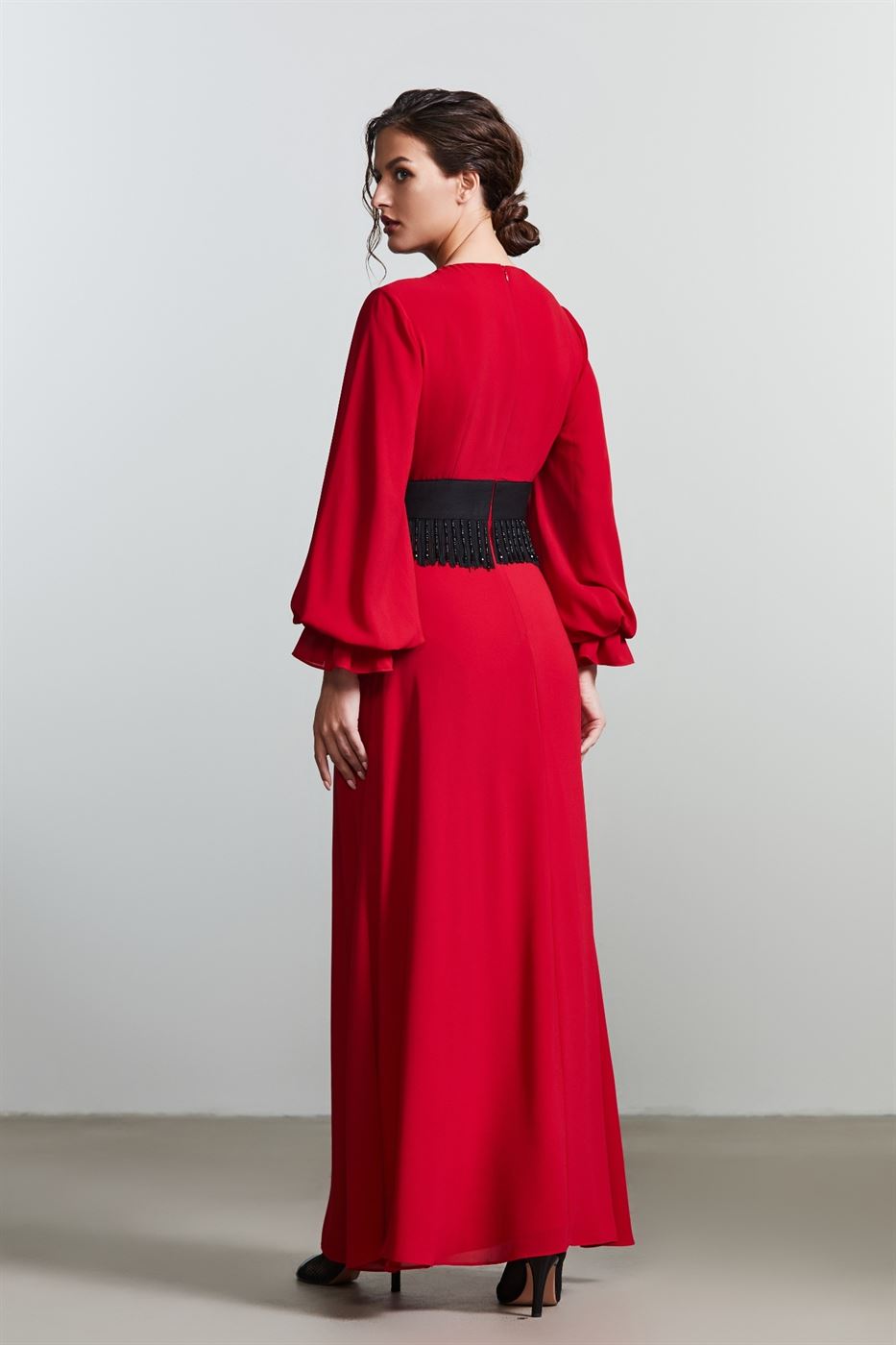 Pleated Belted Dress - Femi9 EG