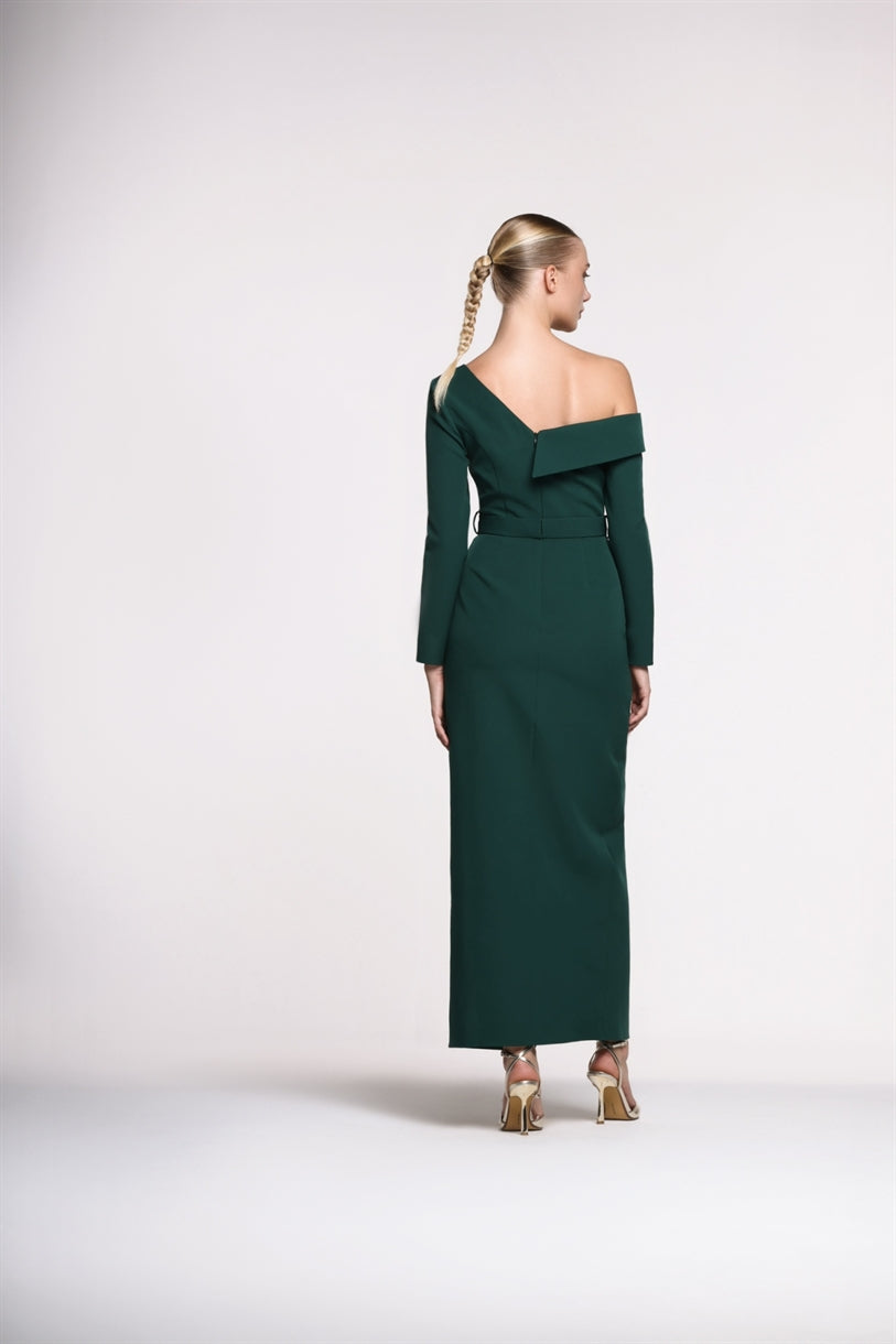 Asymmetric Shoulder Dress - Femi9 EG