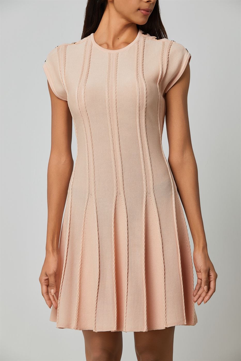Midi A-Line Knit Dress - Femi9 EG