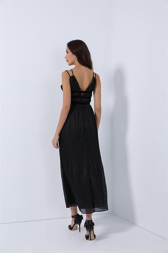 Pleated Chiffon Dress - Femi9 EG