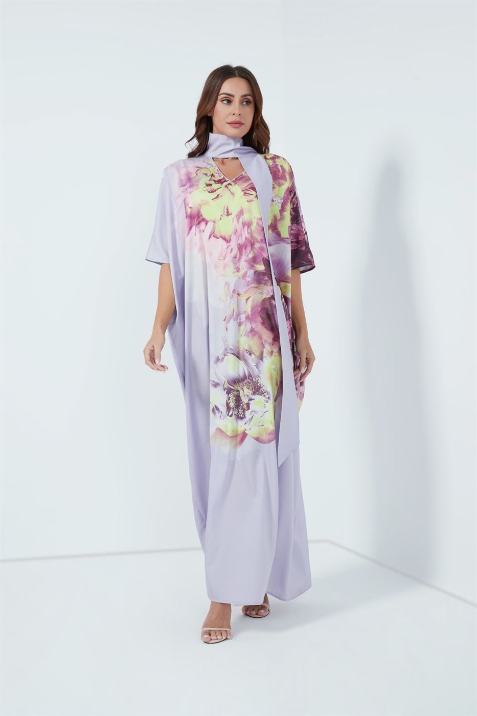 Printed Scarf Kaftan - Femi9 EG