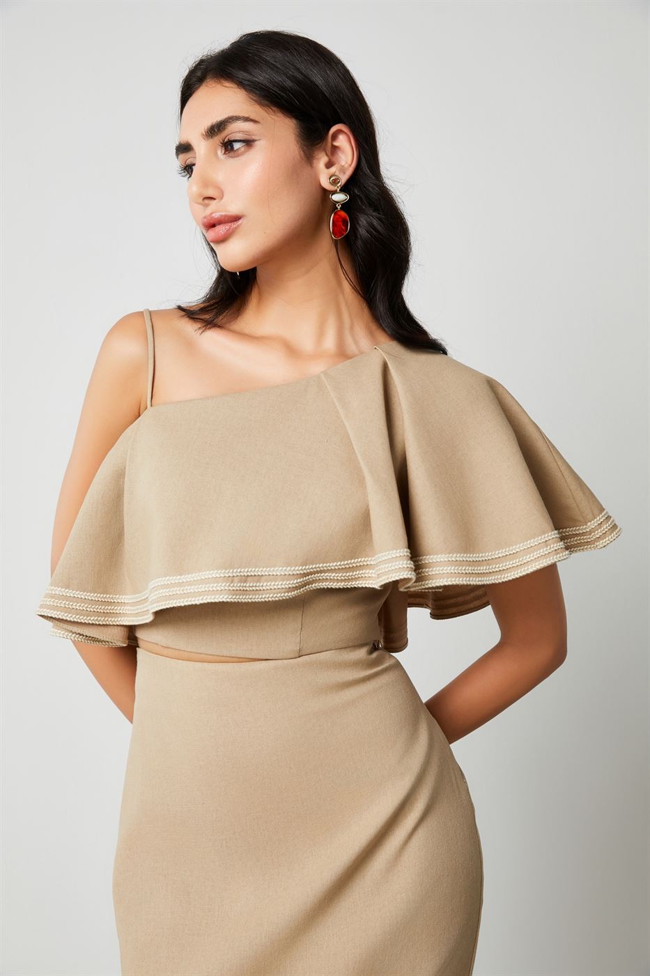 Asymmetric Ruffle Top - Femi9 EG