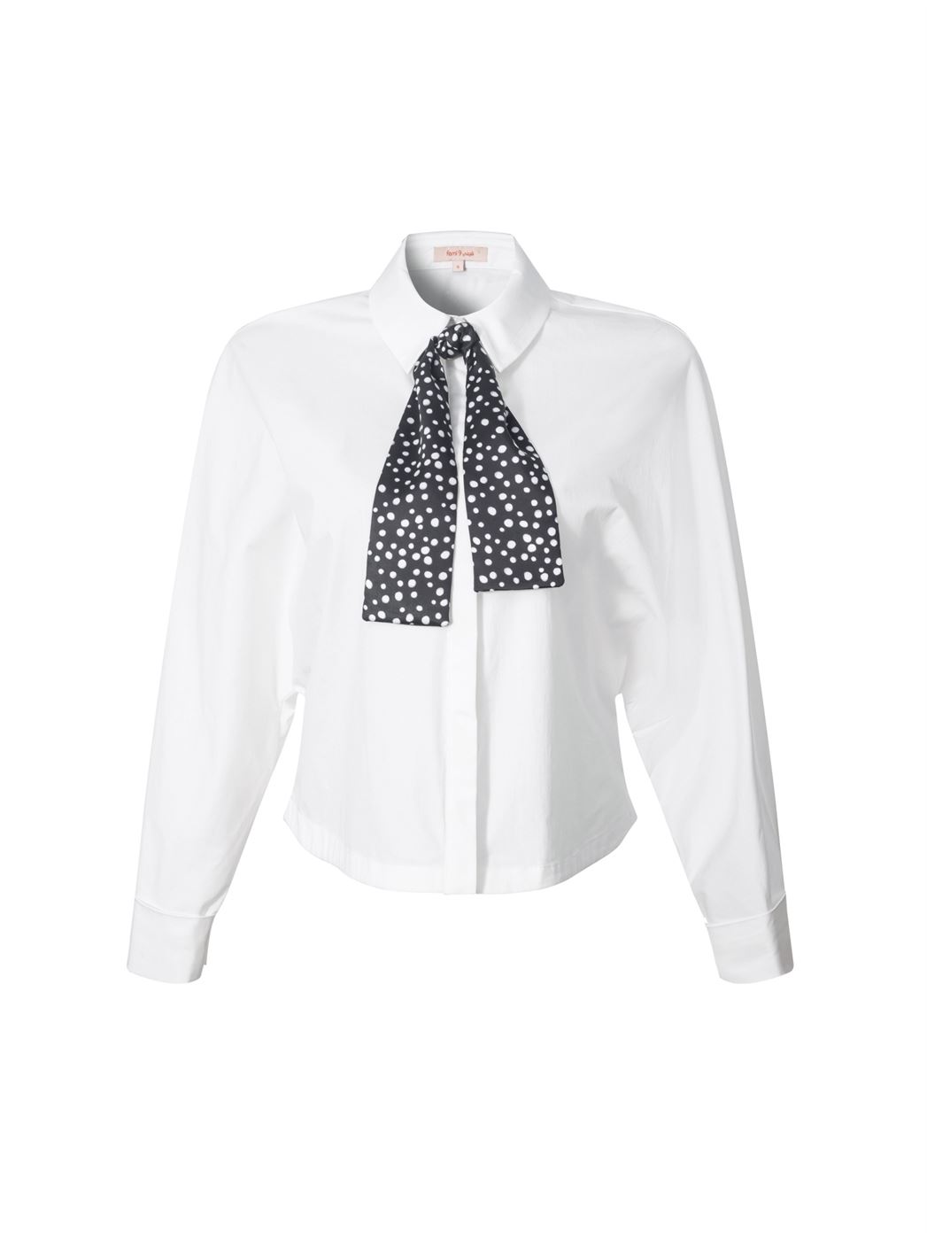 Cotton Shirt With Bat-Sleeves - Femi9 EG