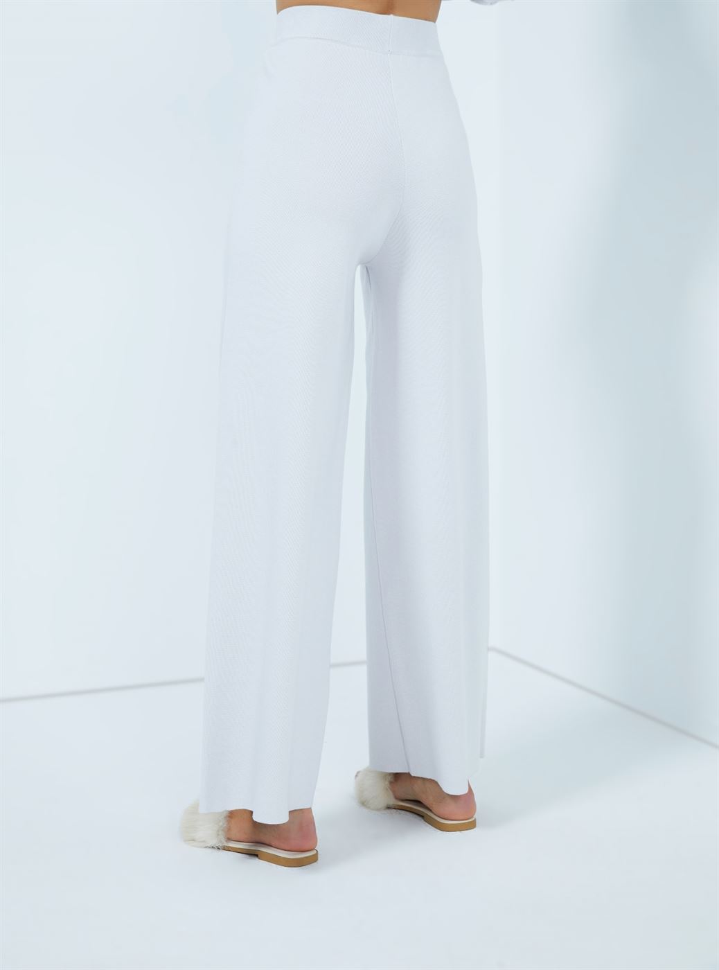 Wide Leg Knitted Pants - Femi9 EG