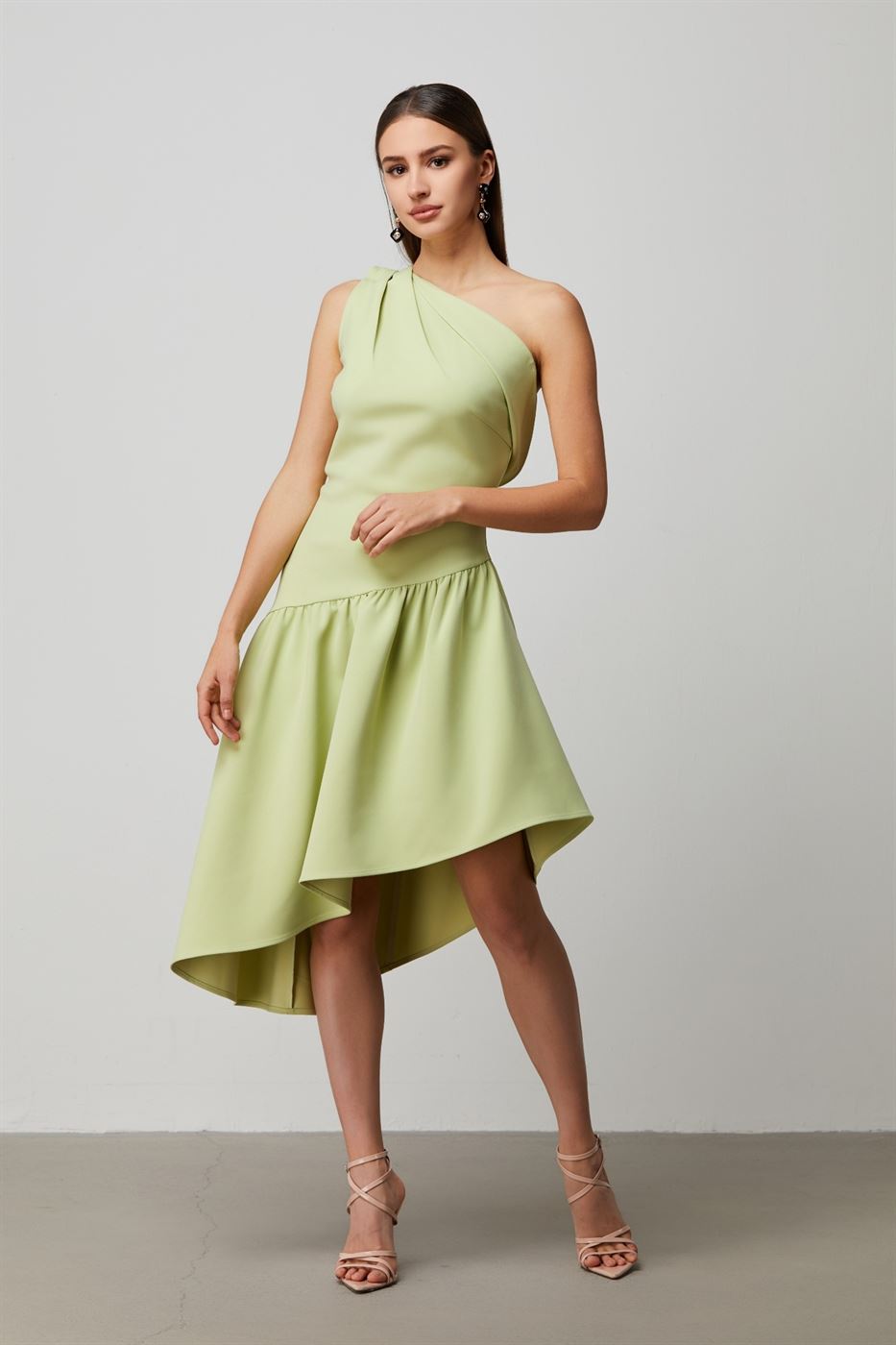 Asymmetrical One Shoulder Dress - Femi9 EG