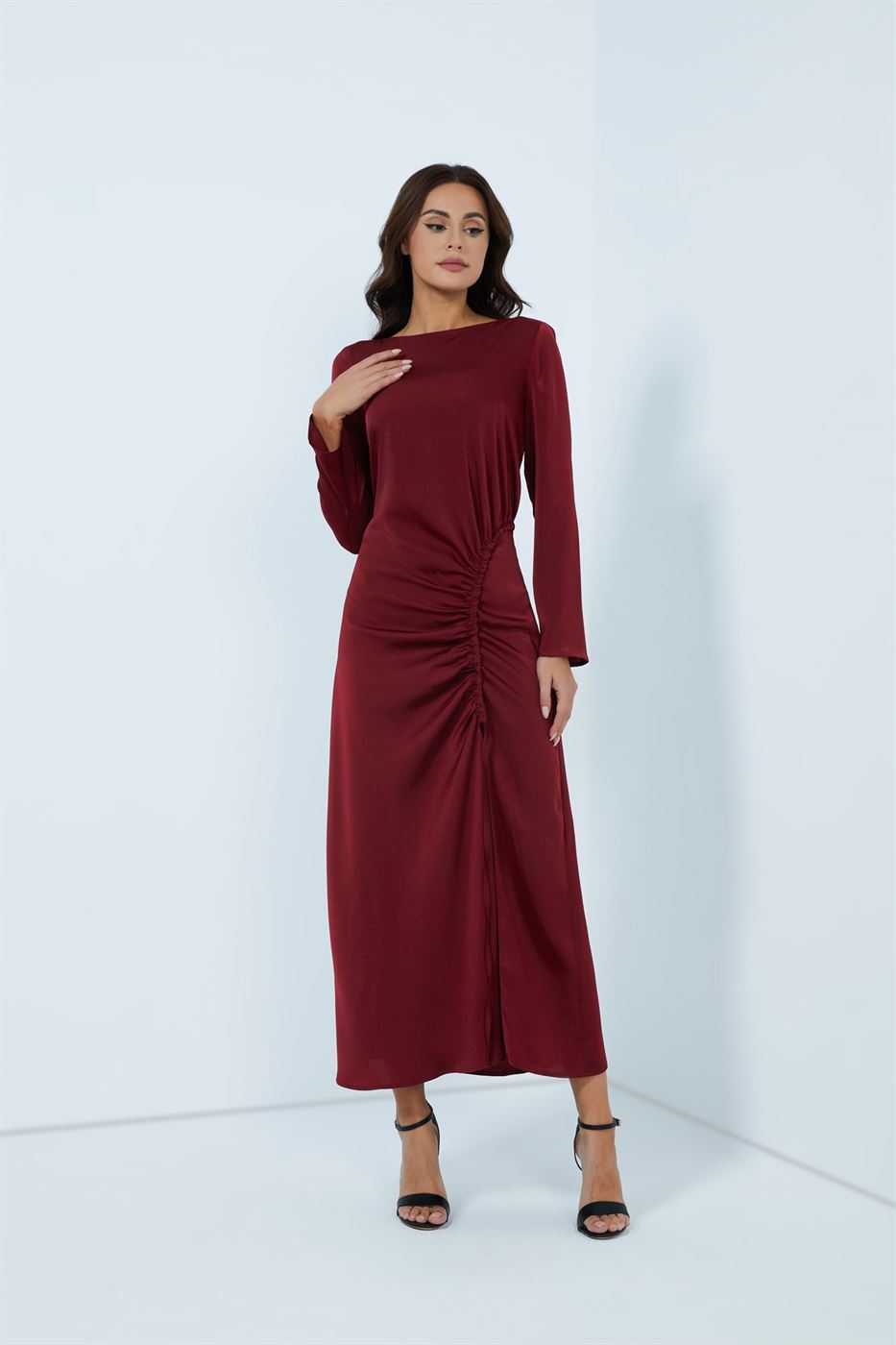 Drawstring Detail Dress - Femi9 EG