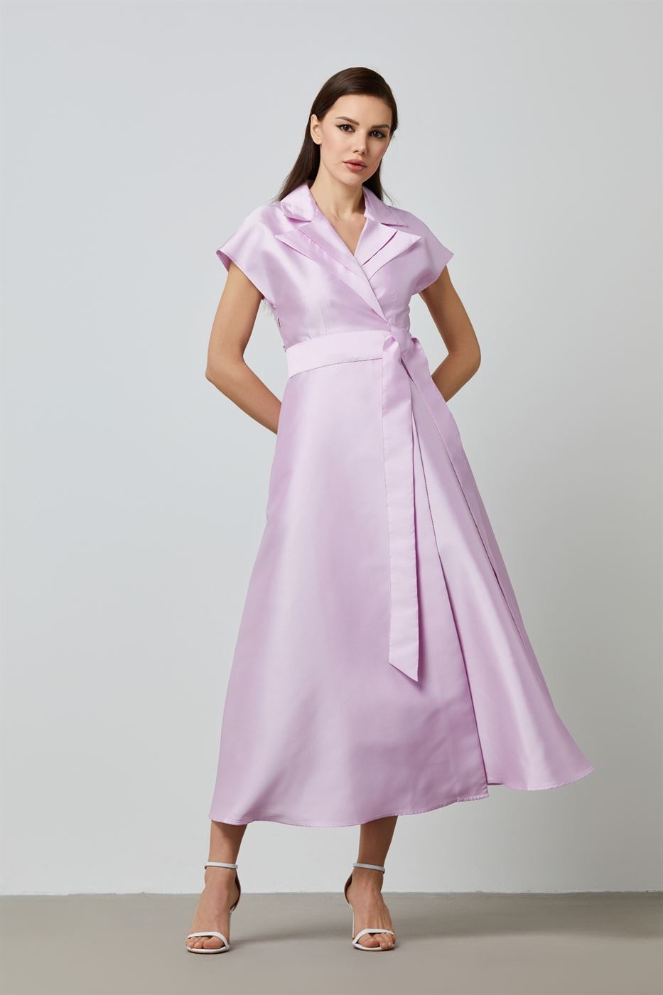 Wrap Taffeta Dress - Femi9 EG
