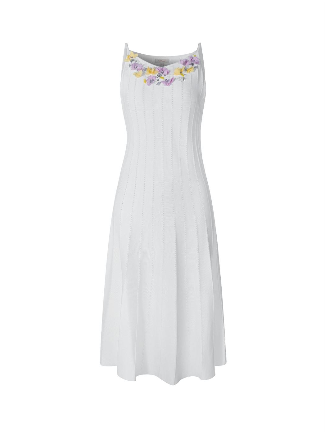 Colored Flowers Details Dress - Femi9 EG