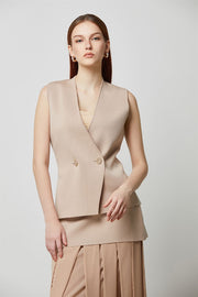 Buttoned Knitted Vest - Femi9 EG