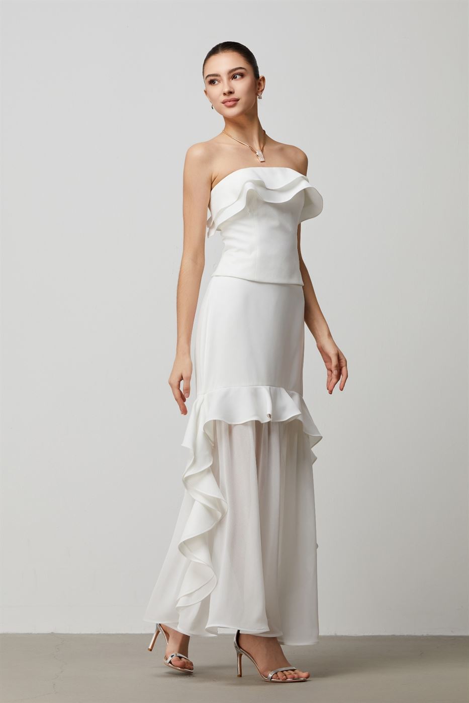 Ruffles Details Skirt - Femi9 EG
