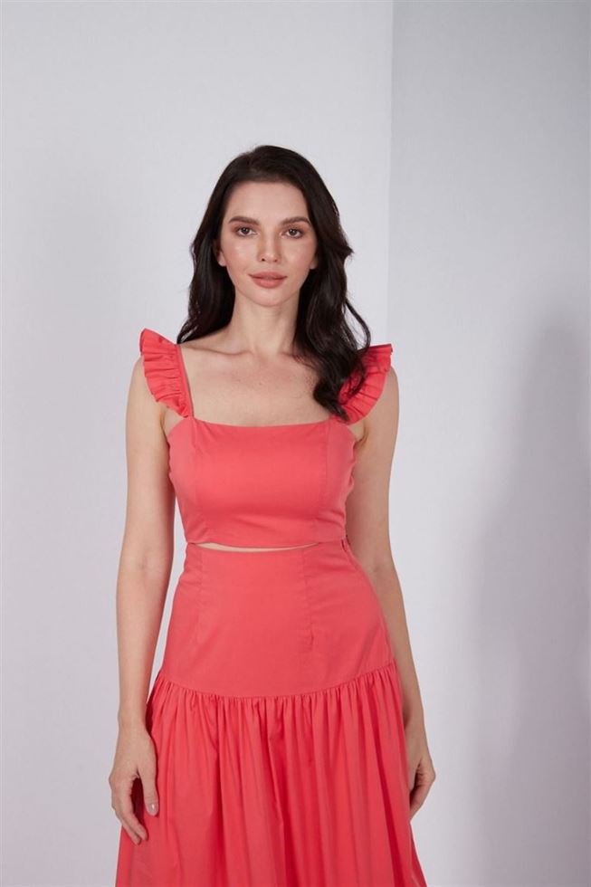 Ruffled Crop Top - Femi9 EG