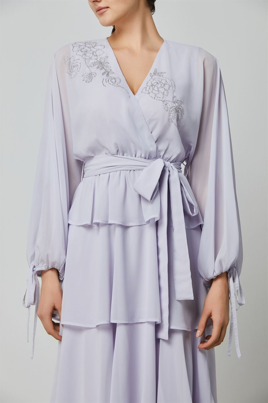 Tiered Embellished Dress - Femi9 EG