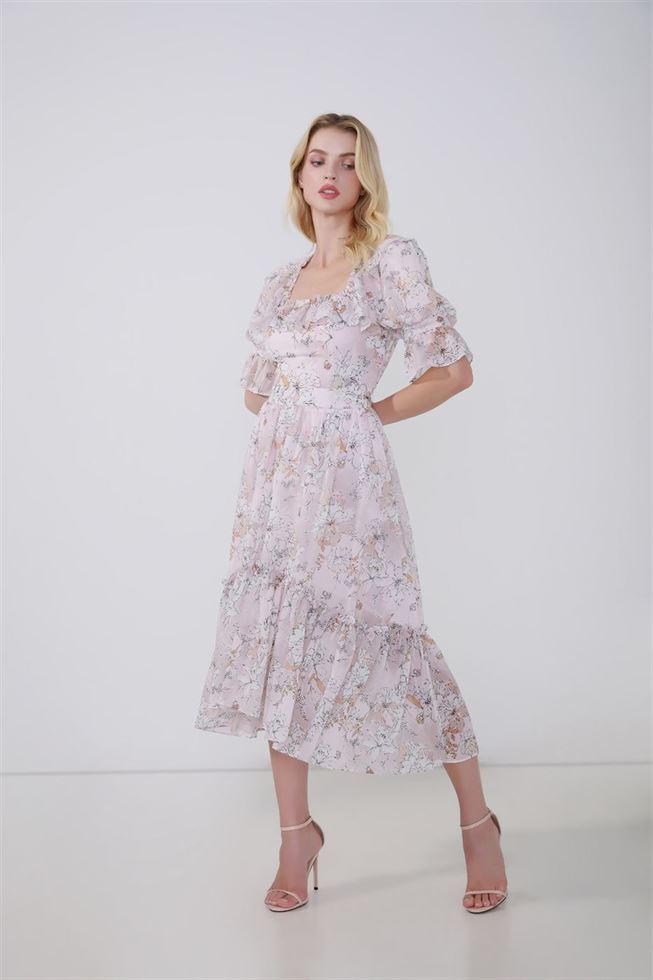 Floral Printed Skirt - Femi9 EG