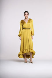 Maxi Dress With Belt - Femi9 EG