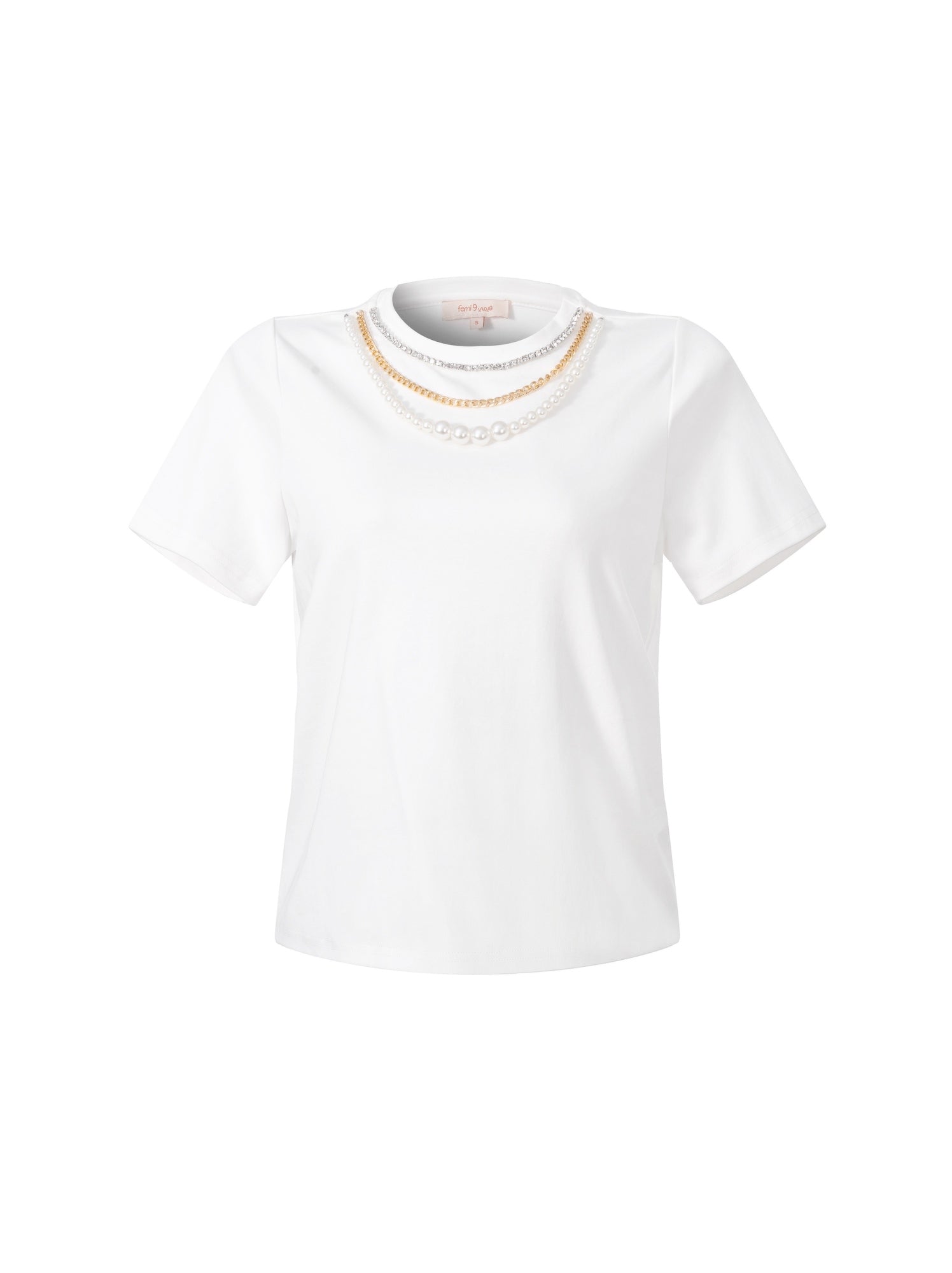 Embellished T Shirt - Femi9 EG