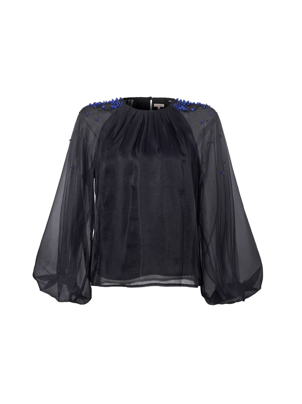 Embellished Shoulders Blouse - Femi9 EG
