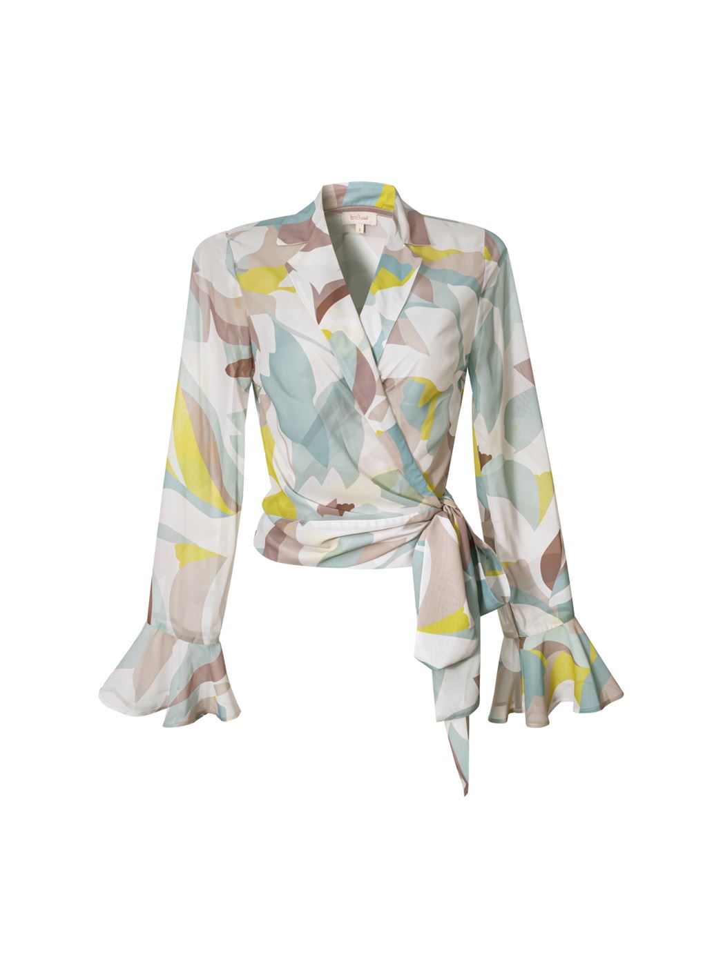 Printed Long Sleeve Blouse - Femi9 EG