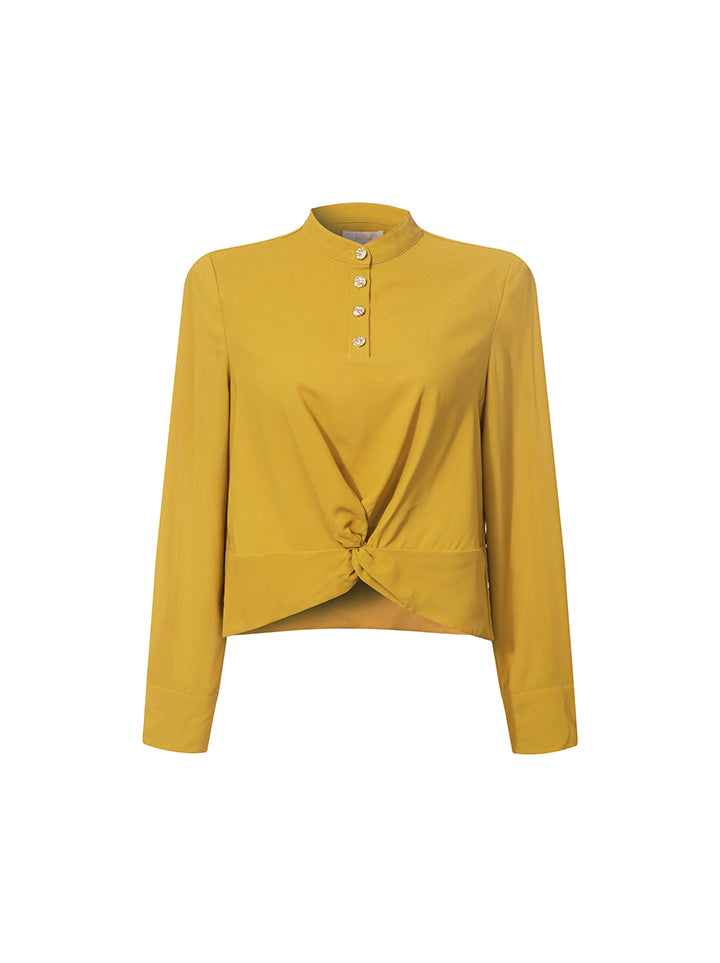 Twisted Bottom Blouse - Femi9 EG