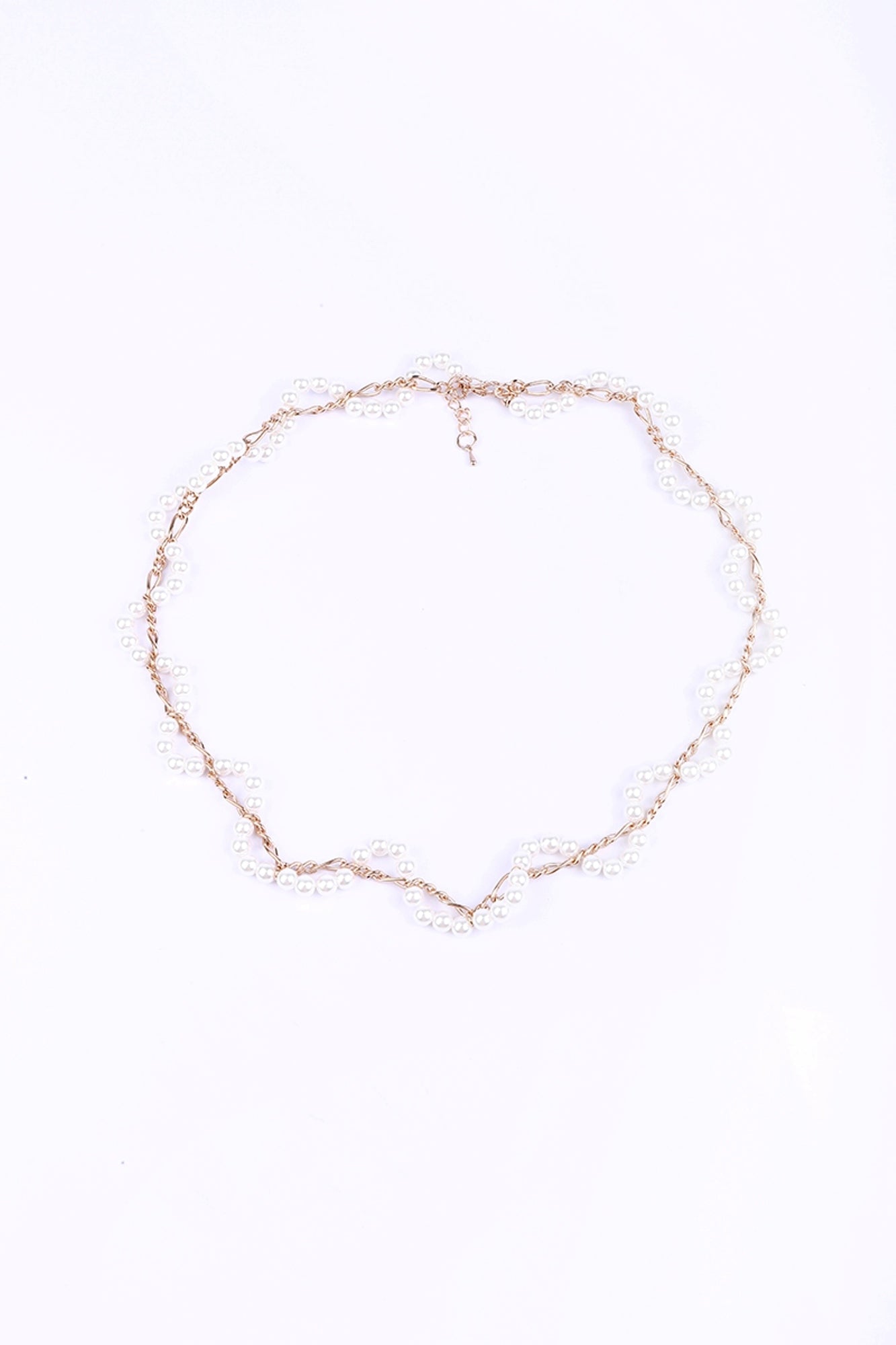 Pearl And Gold Toned Necklace - Femi9 EG