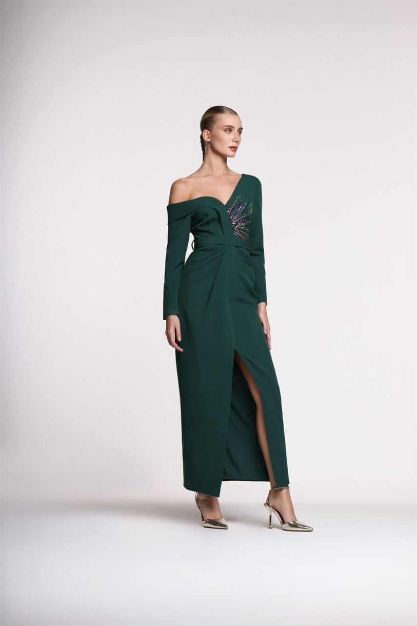 Asymmetric Shoulder Dress - Femi9 EG
