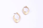 Mat Gold Earrings - Femi9 EG