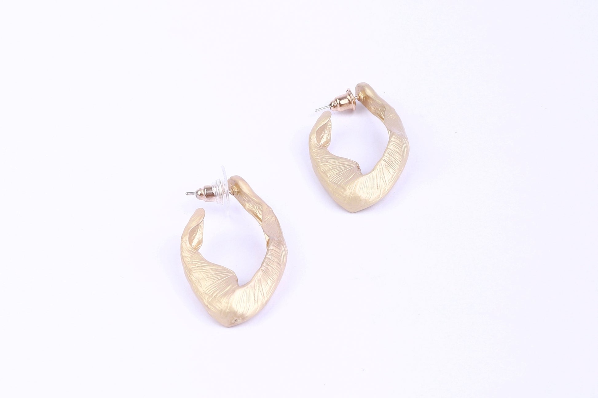 Mat Gold Earrings - Femi9 EG